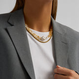 Sunbeam - Citrine and freshwater pearl beaded necklace for abundance