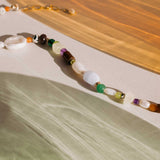 Good Vibrations - handmade colorful beaded gemstone necklace
